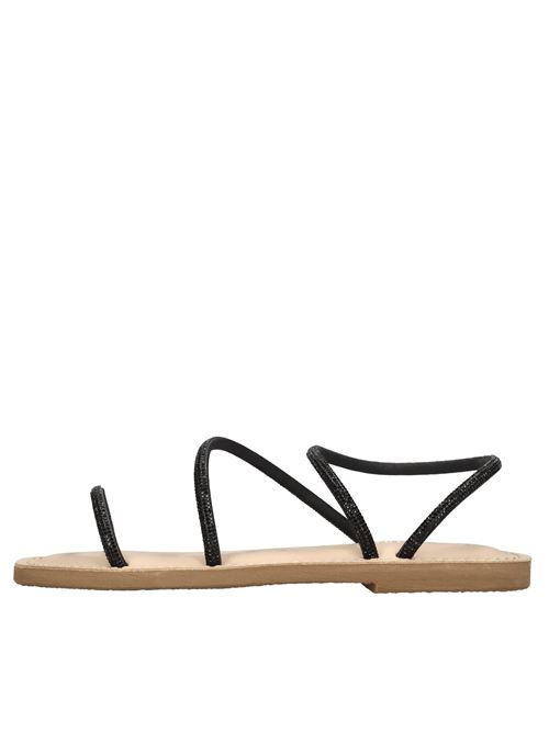 Mules in pelle e strass LE SALENTINE | 1129 TUBO STRASSNERO